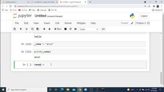 Identifiers In Python || Variables In Python