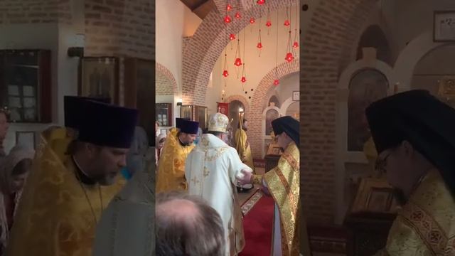 Награждение о Сергия наперсным крестом с украшениями смотреть онлайн