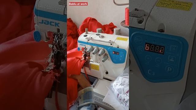 How to sew a | ओवरलॉक A Machine टी-शर्ट side jent #jack #machine #short