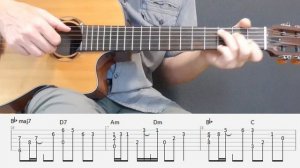 That's What Friends Are For - Dionne Warwick and Friends - Fingerstyle guitar with tabs