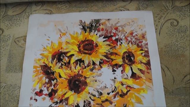 КАРТИНА ПО НОМЕРАМ "ПОДСОЛНУХИ" смотреть онлайн