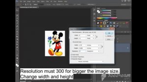 How to resize the image in Photoshop