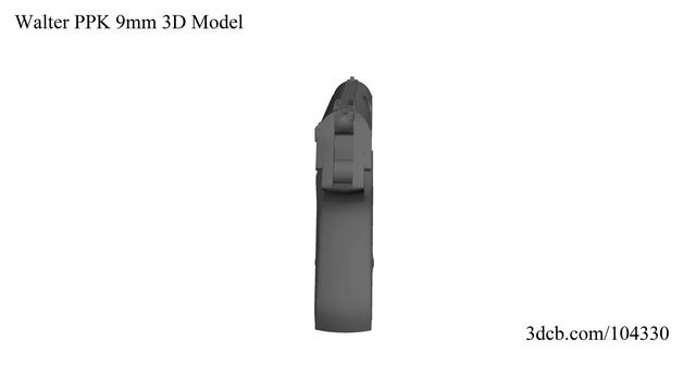 Walter PPK 9mm 3D Model смотреть онлайн