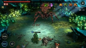 RAID: Shadow Legends - Артак батя Галека в деле   Соло Фарм Паучихи