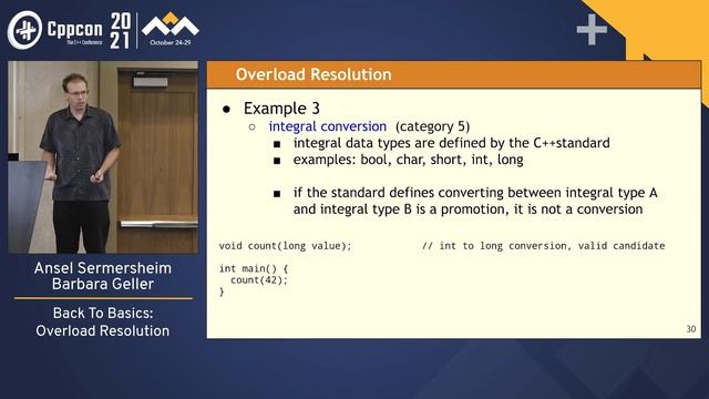 Back To Basics: Overload Resolution - CppCon 2021