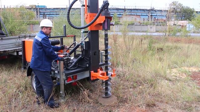 Обзор буровой установки S-200 на прицепе смотреть онлайн