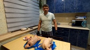 Забой гуся в 5 месяцев. Конечный результат выращивания гуся. Жизнь в деревне.