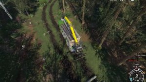 KALADOR - Работаю с лесом на новом участке. FS 19 TimeLapse