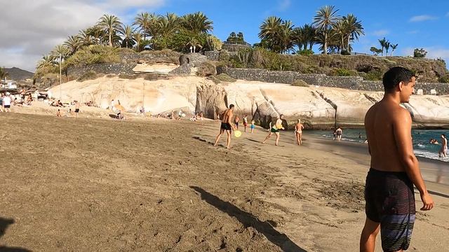 Friday walk along Del Duque Beach, Tenerife. Spain 4K