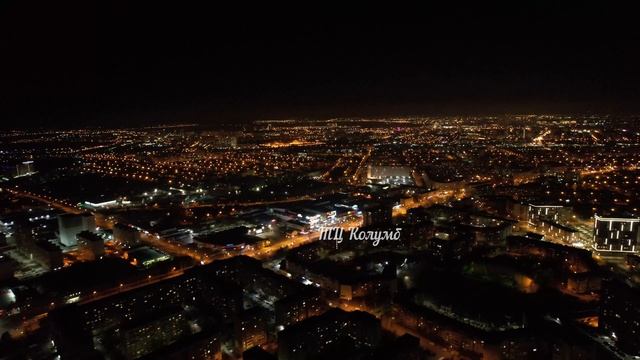 Тюмень 4k. Тюменская Слобода. Ночь