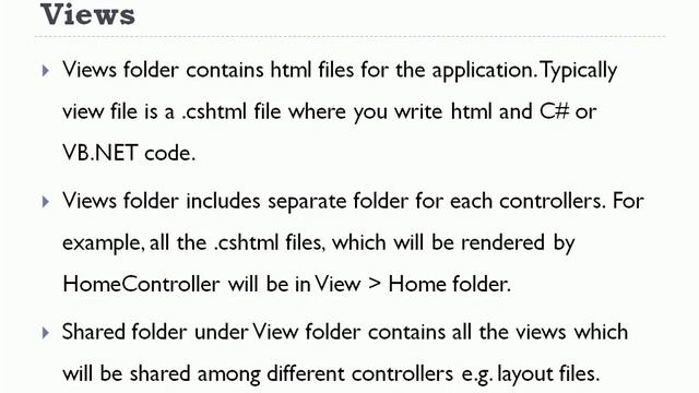 2   Creating MVC Project and Understanding Folder Structure