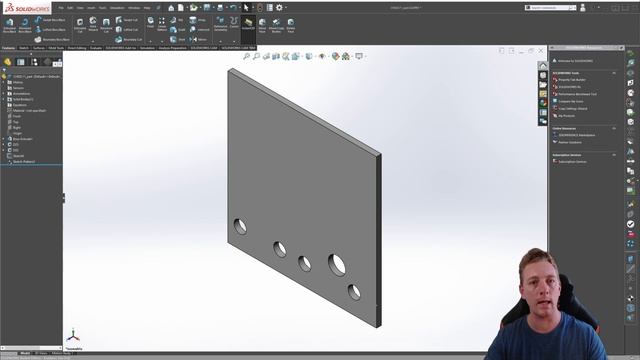Sketch & Table Driven Patterns | SOLIDWORKS BEGINNER | Chapter 02: Lesson 11 | CSWA COURSE