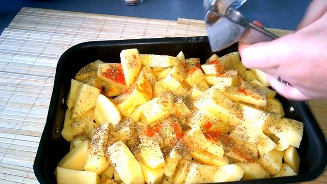 Рецепт Картофеля по Селянски по быстрому в Духовке.