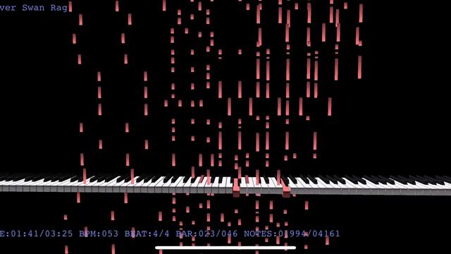 Silver Swan Rag (player piano roll) смотреть онлайн