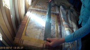 шьём из остатков  ткани покрывало