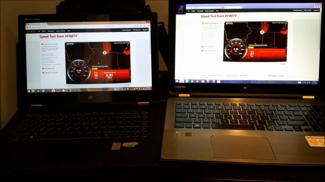 LENOVO YOGA 2 PRO vs TOSHIBA RADIUS 2 IN 1 (P55W-B5318) - SPEEDTEST BATTLE (WIFI) смотреть онлайн