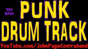 Punk Rock Drum Backing Track 100 bpm