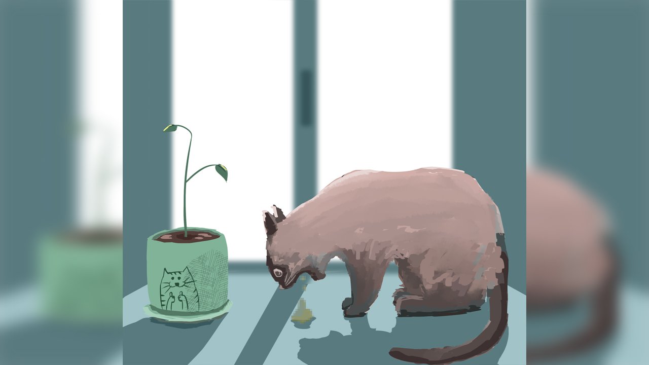 Speedpaint ( Photoshop) кот смотреть онлайн