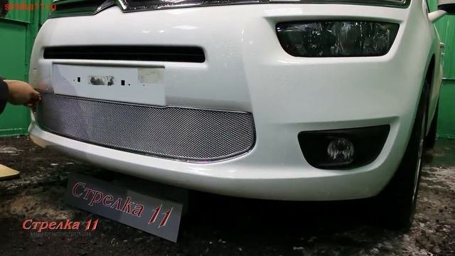Защита радиатора Optimal CITROEN C4 Grand Picasso с 2014г.в. (Хром) - Strelka11.ru