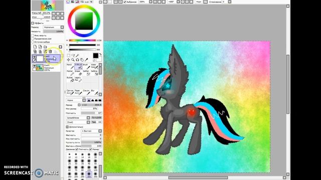 как рисовать пони в паинте смотреть онлайн