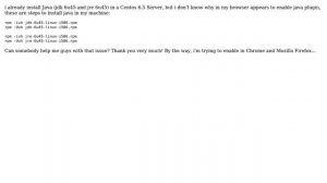 How to enable java in Browser on Centos 6.5?