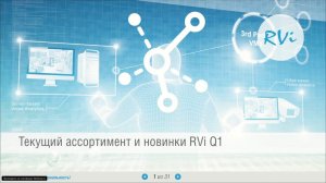 Вебинар "Новинки RVi 2020  Q1" (9 апреля)