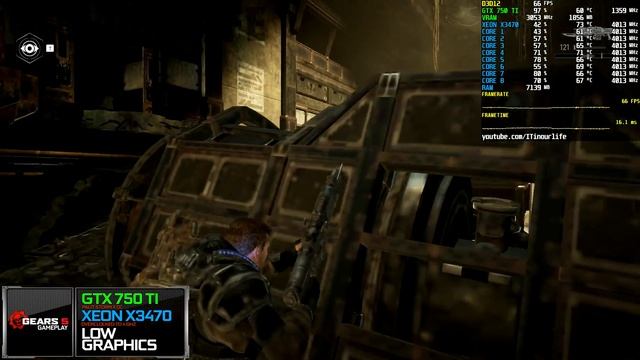 Gears 5 | Xeon x3470 + GTX 750 Ti | Gameplay | Frame Rate Test [1080p] смотреть онлайн