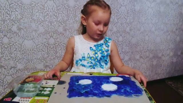 Нетрадиционные техники рисования. Рисунок "Мой космос ". смотреть онлайн