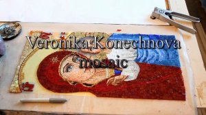 Казанская икона Божией Матери из мозаики и смальты мозаичная мастерская