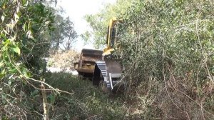FLORIDA LAND CLEARING/D5 DOZER WITH TREE SPEAR, MARDEN DRUM CHOPPER AND ROME DISC PLOW IN ACTION.