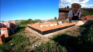 Цоколь дома своими руками с расшивкой /кладка цоколя