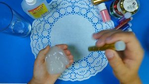 СЛАЙМ из одного ингредиента, ЛИЗУН из канцелярского клея