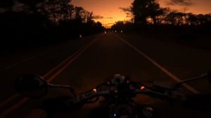Sunset Ride on a Honda shadow 750