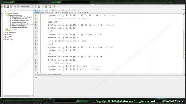 [ JAVA ] Logical operators in JAVA