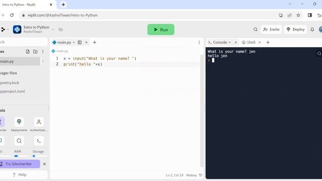 Intro to python- Type conversion and string methods