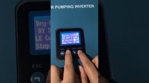 How to set Hober inverter Dry run