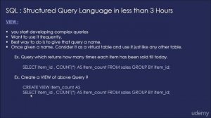 What are VIEWS and how to Create Them - VIEWS,  Learn SQL - MySQL in less than 3 Hours
