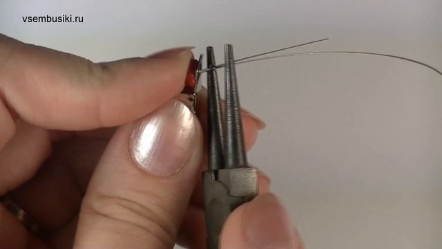 Заколка для волос из каменных бусин мастер класс смотреть онлайн