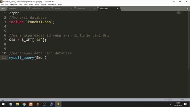 Membuat Hapus Data CRUD Dengan PHP Dan MySQLi смотреть онлайн