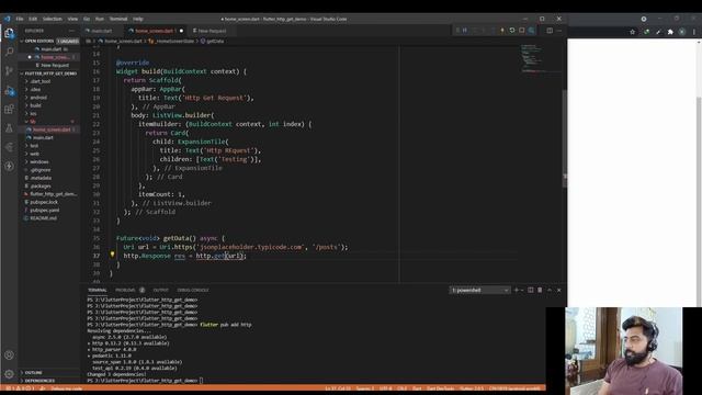 Http Get Request in Flutter смотреть онлайн