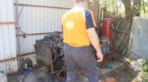 Компрессор из автомобильного двигателя 1000+ литров в минуту своими руками!