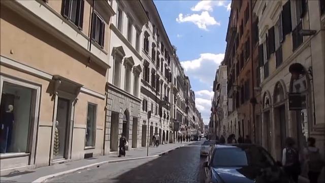 Rome, Italy: Via del Corso and Piazza del Popolo смотреть онлайн