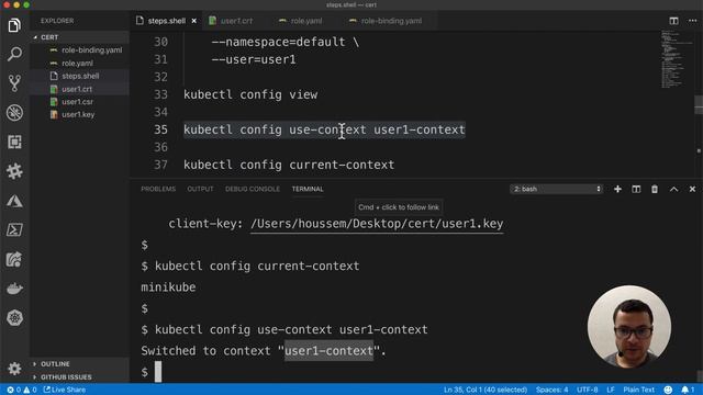 RBAC with Kubernetes in Minikube смотреть онлайн