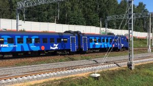 7 вагонов! Электропоезд ЭП2Д-0084 Рэкс.