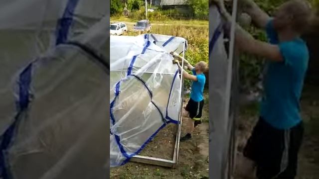 Чехол для теплицы из армированной плёнки с доставкой по Кемеровской области. смотреть онлайн