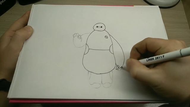 Как нарисовать робота из мультфильма Город Героев смотреть онлайн