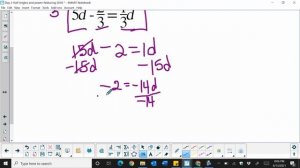 Solving equations with fractional coefficients