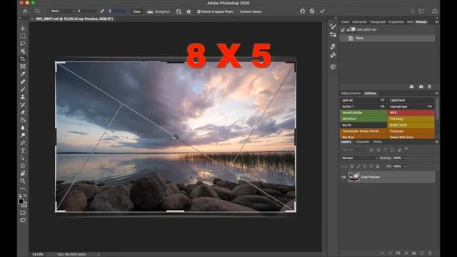 Обработка фотографии в фотошоп для "карусели" Инстаграм смотреть онлайн