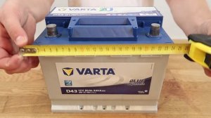 Аккумулятор VARTA Blue Dynamic D43: обзор аккумулятора
