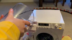 Toy Miele W2 washing machine open door unbalanced